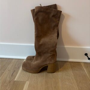 Brown Suede Women's Boots